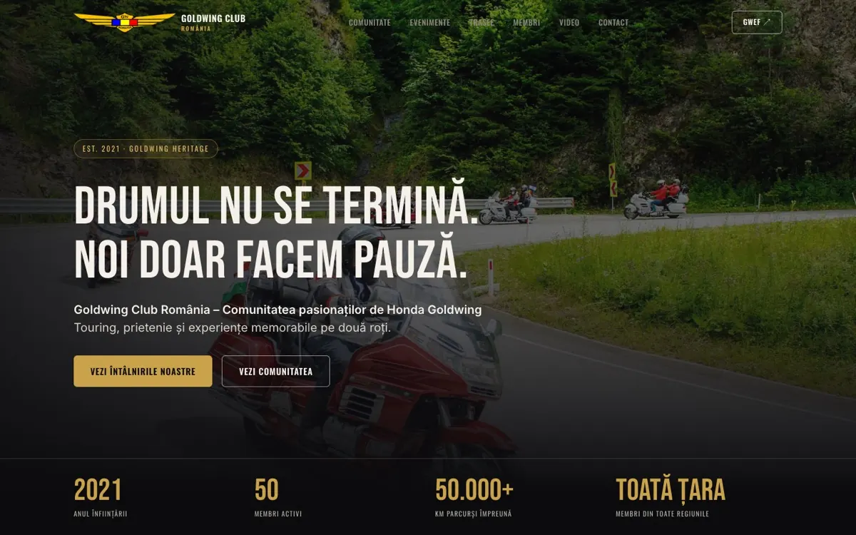 Site-ul Goldwing Club România