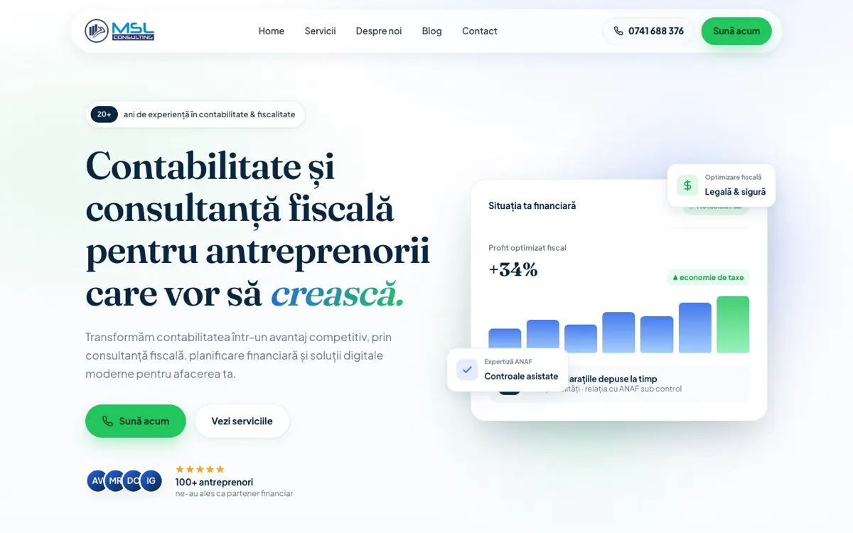 Site-ul MSL Consulting